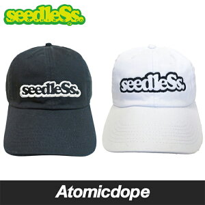seedleSs sd ���[�L���b�v �X�q �� �� New Hattan low cap Black White �V�[�h���X �t���[�T�C�Y