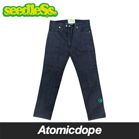 【送料無料】seedleSs sd 501 デニム パンツ インディゴ denim pant Indigo Green stetch シードレス