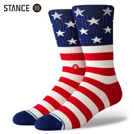 STANCE THE FOURTH ST CREW ソックス 靴下 星条旗 赤 SOCKS Red スタンス メンズ レディース 男 女 ユニセックス