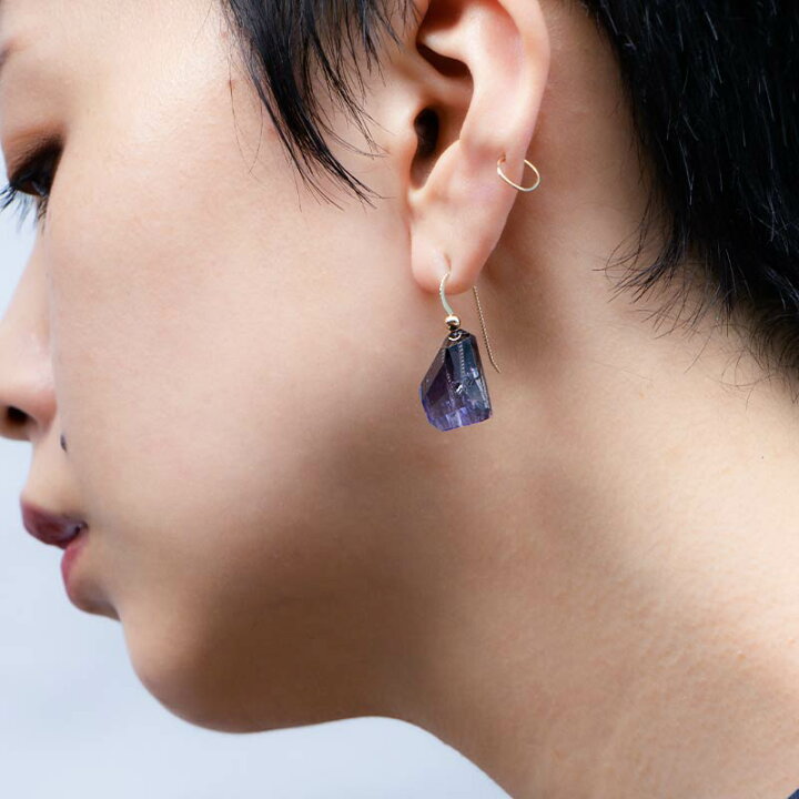 楽天市場】天然石 フック ピアス イヤリング / 14KGF ゴールドフィルド  