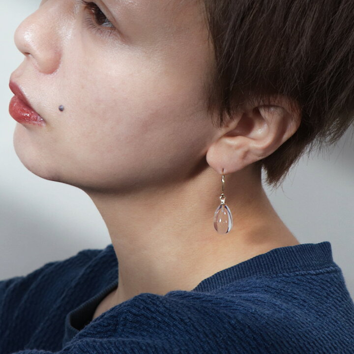 楽天市場】【イヤリング付替OK】ピアス イヤリング 水晶 クォーツ 