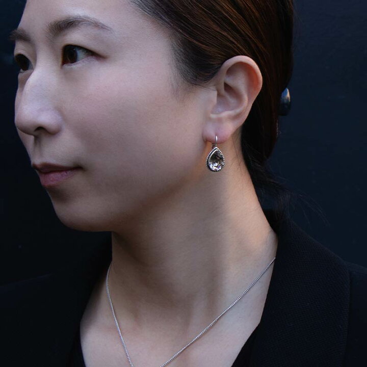 楽天市場】UNE LIGNE ユニュリーニュ クリスタル イヤリング ピアス 