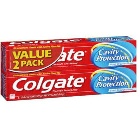 【最大2,000円クーポン5月16日01:59まで】【2本】コルゲート キャビティ レギュラーフロライド トゥースペースト 6oz(170g) Colgate Cavity Protection Regular Fluoride Toothpaste Twin Pack
