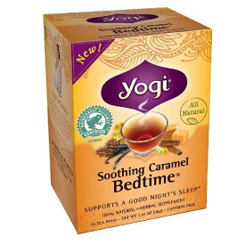 【最大2,000円クーポン4月27日9:59まで】Yogi Tea ヨギティー スージングキャラメル ベッドタイム 16袋入 Soothing Caramel Bedtime