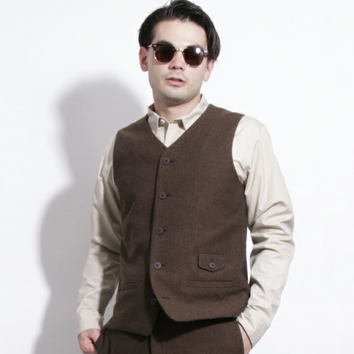 楽天市場】(ローター) ROTAR Herringbone Vest ヘリンボーン ベスト 