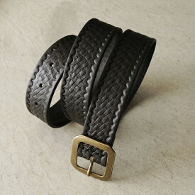 (ローター) ROTAR Embossed leather belt エンボス レザーベルト rt2179011