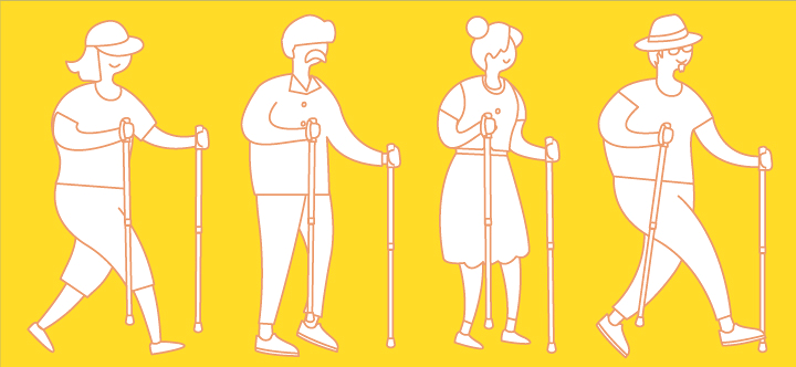 楽天市場】シナノ あんしん2本杖 杖 ウォーキングポール ステッキ