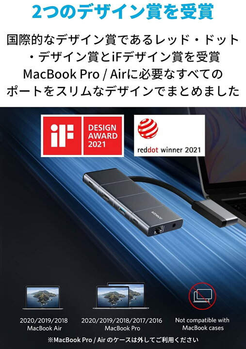 楽天市場】Anker PowerExpand 9-in-2 USB-C メディア ハブ 4K HDMI 