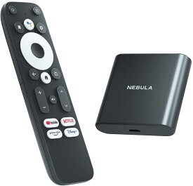【期間限定28% OFF 9/24まで】Anker Nebula 4K Streaming Dongle (Android TV 10.0搭載 ストリーミングドングル)【4K UHD/Googleアシスタント対応/簡単セットアップ/Chromecast対応/Dolby Digital Plus対応 / 7000種類以上のアプリケーション / 2GB RAM搭載 / 8GB ROM搭載】