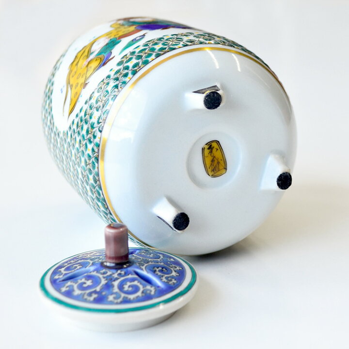 楽天市場】【お買い得品】【香炉】「小紋に唐子」山中国盛作【九谷焼 