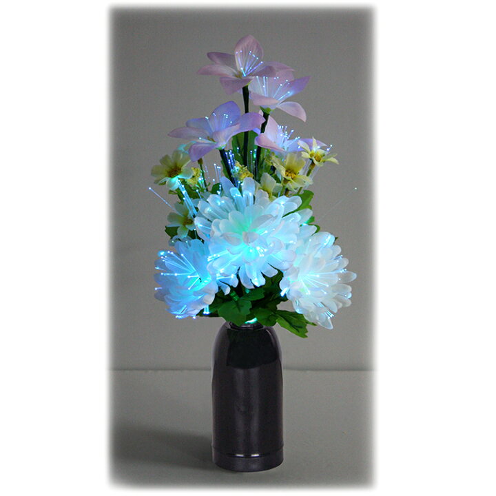 楽天市場】小型ルミナスLED「菊」〔PC製〕高さ33cm【LED】【電池式 