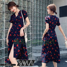 楽天市場 チェリー柄 ワンピースの通販