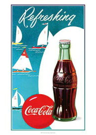 【コカ・コーラ】【COCA-COLA】コカコーラ ポスター【Refreshing boat】【POSTER】【看板】【コーク】【アメリカン雑貨】【ドリンク】【ブランド】【アメリカ】【おしゃれ】コカコーラよりたくさんのグッズが登場 かっこいい空間をを作るのに最適