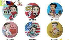 アメリカン雑貨　缶バッチ ベティLサイズ　バッチ　ベティ ブープ　アメキャラ　バッジ　装飾　小物　CAN BADGE　雑貨　アメリカ雑貨　アメリカ　USA　かわいい　おしゃれ　アメリカでの大人気キャラクターベティブープが缶バッジになって登場