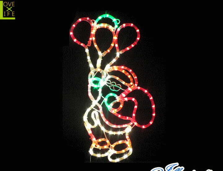楽天市場 イルミネーション 風船サンタ バルーン サンタクロース さんた 立体 サンタさん Led クリスマス 電飾 モチーフ かわいい ａｏｉデパート