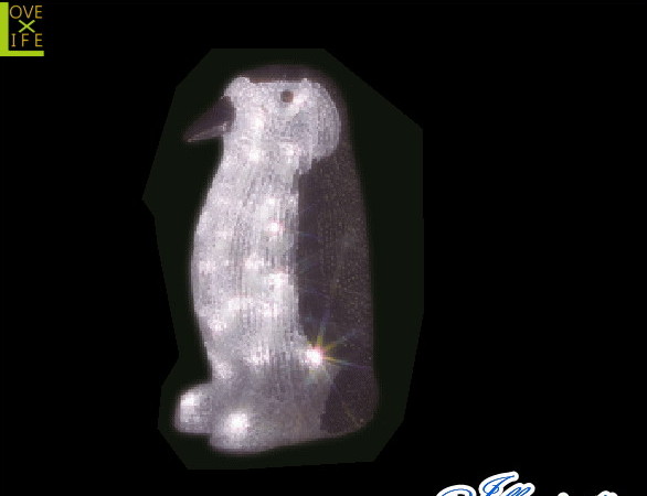 日本最大級の品揃え 電源セット イルミネーション ペンギン A ぺんぎん クリスタル 立体 動物 かわいい グロー 大人気 開店祝い クリスマス 電飾 モチーフ LED アニマル