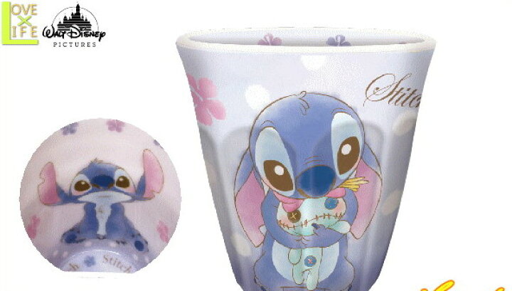 楽天市場 ディズニーキャラクター Wプリントメラミンカップ スティッチ スクランプ リロアンドスティッチ ラブリーフレンズ ディズニー コップ カップ メラミン かわいい ａｏｉデパート