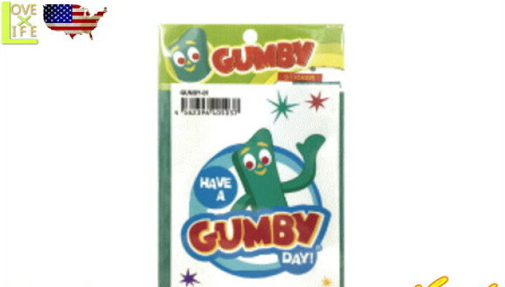 楽天市場 アメリカン雑貨 Gumby ステッカー 01 ガンビー クレイアニメ アメキャラ 小物 雑貨 アメリカ雑貨 アメリカ Usa おしゃれ ａｏｉデパート