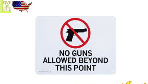 【アメリカン雑貨】プラスチックサインボード【銃規制区域】【雑貨】【アメリカ雑貨】【看板】【ボード】【BAR】【インテリア】【アメリカ】【USA】【おしゃれ】