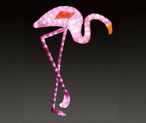 【イルミネーション】【大型商品】フラミンゴ【ピンク】【A】【鳥】【湖】【トリ】【輝き】【デザイン】【LED】【置物】【アニマル】【動物】【電飾】【モチーフ】【クリスマス】【クリ