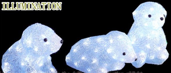 大大人気 ２０ LEDで省電力 沖縄除く LEDアクリル ベアー 開店祝い 3種 感謝価格 ブルー クマ 40球 LED イルミネーション 今年は一段とクォリティーがたかい モチーフ 送料無料 クリスマス 大人気 LEDイルミネーション 電飾