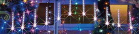 【ローボルト】LEDルミネーション（連結タイプ）　LEDフォール 小・白（12本セット）LEDイルミネーション　【LED】【20 】【送料無料】【クリスマス】【イルミネーション】【電飾】【モチーフ】【大人気】