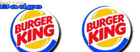 バーガーキング【BURGER KING】【ロゴ1】人気の缶バッジを大量投入！服やバック・カバンなどをリメイクしちゃいましょう♪なつかしいキャラクターや海外のメーカー！お気に入りを見つけてください♪【缶】【バッチ】【バッジ】【】