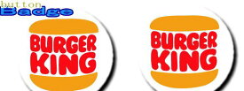 バーガーキング【BURGER KING】【ロゴ2】人気の缶バッジを大量投入！服やバック・カバンなどをリメイクしちゃいましょう♪なつかしいキャラクターや海外のメーカー！お気に入りを見つけてください♪【缶】【バッチ】【バッジ】【】