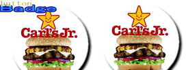 Carl's Jr.【ハンバーガー】人気の缶バッジを大量投入！服やバック・カバンなどをリメイクしちゃいましょう♪なつかしいキャラクターや海外のメーカー！お気に入りを見つけてください♪【缶】【バッチ】【バッジ】【】