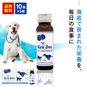 ケンドック50mL×10本×5箱 メント 健康食品健康 さぷり ペット 犬イヌ 猫ネコ 愛犬・愛猫用栄養補完食 ドリンクタイプ