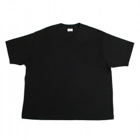 CAPERTICA カペルチカ ウールTシャツ Super120s ウオッシャブルウール オーバーサイズ ブラック