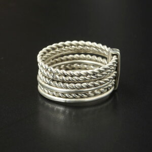 Touareg silver jewelry gDAO Vo[ WG[ Vo[ 7AO rope pure silver 7 days ring Vo[