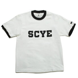 Scye BASICS サイベーシックス Tシャツ ロゴプリント Logo-Printed T-shirt オフシロ