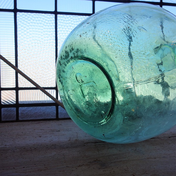 アンティーク デミジョンボトル フランス L 花瓶 グリーン 青 | APOA