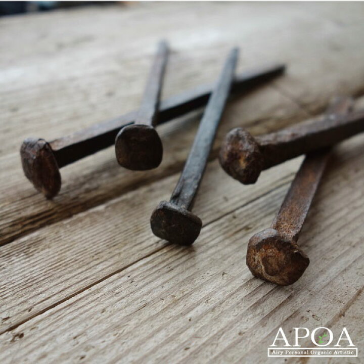 楽天市場 古い釘 くさび 楔 五寸釘 5寸釘 イギリス製 １本 アンティーク 工具 道具 インダストリア Apoa
