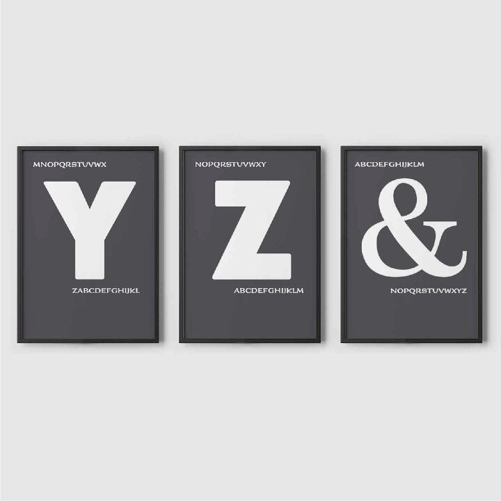 楽天市場 ポスター 北欧 おしゃれ インテリア B2 アート アートパネル Alphabet アルファベット 英字 モノトーン モダン シンプル 北欧ポスター 生地の店applegreen