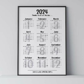 カレンダー A0 A1 A2 A3 名前入れ 日付部分を好きな言葉を変えられる 希望の月から始められる 文字入れ 壁掛け 2023 2024 2025