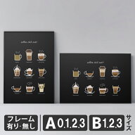 ポスター 北欧 おしゃれ インテリア アート アートパネル 【 coffee chill out!! Black 】 カフェ風 コー…