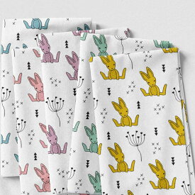 ［合計1m以上で送料無料］[sitting rabbit] 生地 北欧風 布 シーチング 北欧 お洒落 動物 うさぎ 可愛い 大判