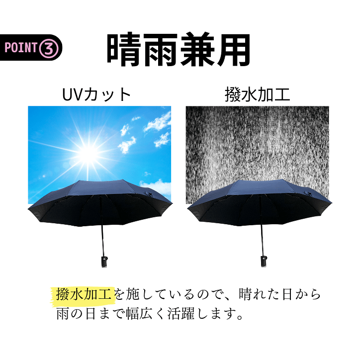 楽天市場】折りたたみ傘 オートマチックUVカット傘 全自動開閉傘