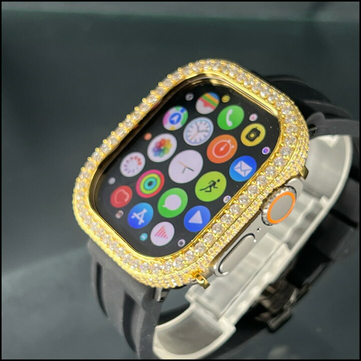 楽天市場】ゴールド 49mm ウルトラ ULTRA アップルウォッチ type01 CZ  