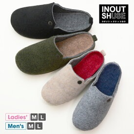 【送料無料】INOUTSHUSE サンダル サボサンダル スリッパ レディース メンズ 冬用サンダル 外履き 室内履き つっかけ 軽量 仕事履き オフィス 室内履き カジュアル コンフォート 履きやすい 歩きやすい おしゃれ 楽ちん ちょっと履き nm-21110-12934 [mens_slippers]