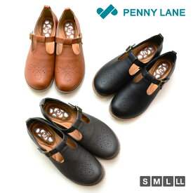 【送料無料】PENNY LANE ペニーレイン Tベルトシューズ スリッポン レディース スニーカー ぺたんこ フラットシューズ やわらか きれい おしゃれ 疲れない 靴 黒 ブラック 近所 普段 デイリー 毎日 長時間 グレー フラットシューズ 柔らかい やわらか 軽量 軽い nm-3195