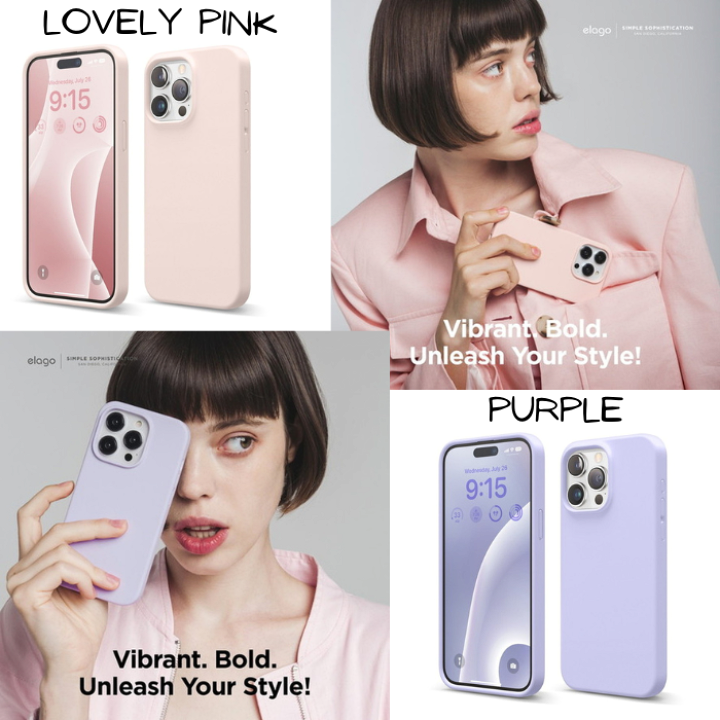 iPhone 15 Pro Max elago ラブリーピンク Amazon.com: elago Liquid Silicone Case Compatible with