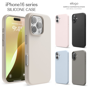 elago �G���S SILICONE CASE for iPhone16 16Plus 16Pro 16ProMax �P�[�X 3�� 2�� ��G��̂悢�V���R�� �w��h�~ 3�w�\�� ���C�����X�[�d �J���t�� ���킢�� ������� ���������� �u���b�N �N���A 6.1�C���` 6.7