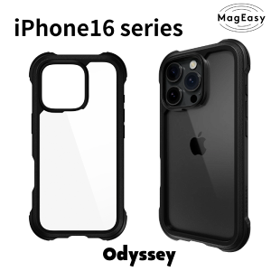 MagEasy Odyssey for iPhone16 16Plus 16Pro 16ProMax �P�[�X �w�ʃN���A ���U�[�� �N���A ������ �w�ʃP�[�X �� �Ռ� �y�� ���� �V���v�� �������� �}�O�C�[�W ������� ���킢�� ���������� �o���p�[ �w��