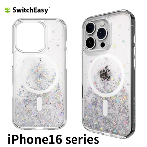 SwitchEasy StarField M for iPhone16 16Plus 16Pro 16ProMax Magsafe �}�O�Z�[�t �P�[�X �J�o�[ �L���L�� ���� ���� �X�g���b�v�z�[�� �t�� TPU PC �n�C�u���b�h�P�[�X �� �X�^�[ ������� ���킢�� �N���A ��l��