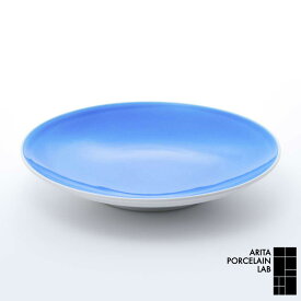 有田焼 和食器 大皿 JAPAN BLUE 平皿 (大) クリアブルー 化粧箱 食器 ブランド ギフト パスタ皿 有田焼 アリタポーセリンラボ