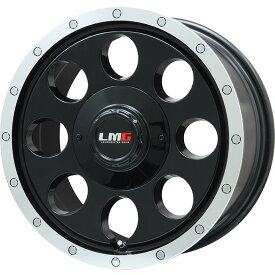 【取付対象】265/70R15 スタッドレスタイヤ ホイール4本セット BRIDGESTONE ブリザック DM-V3 DMV3 (6/139車用) LEHRMEISTER LMG CS-8 グロスブラック/リムポリッシュ 15インチ【送料無料】