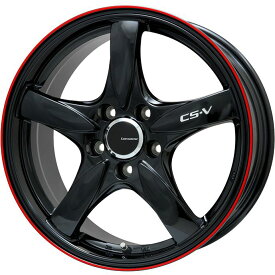 【取付対象】205/55R16 夏タイヤ ホイール4本セット GRIPMAX ピュアグリップ RS Z-1(限定) (5/100車用) レアマイスター CS-V(グロスブラック/レッドリム) 16インチ【送料無料】